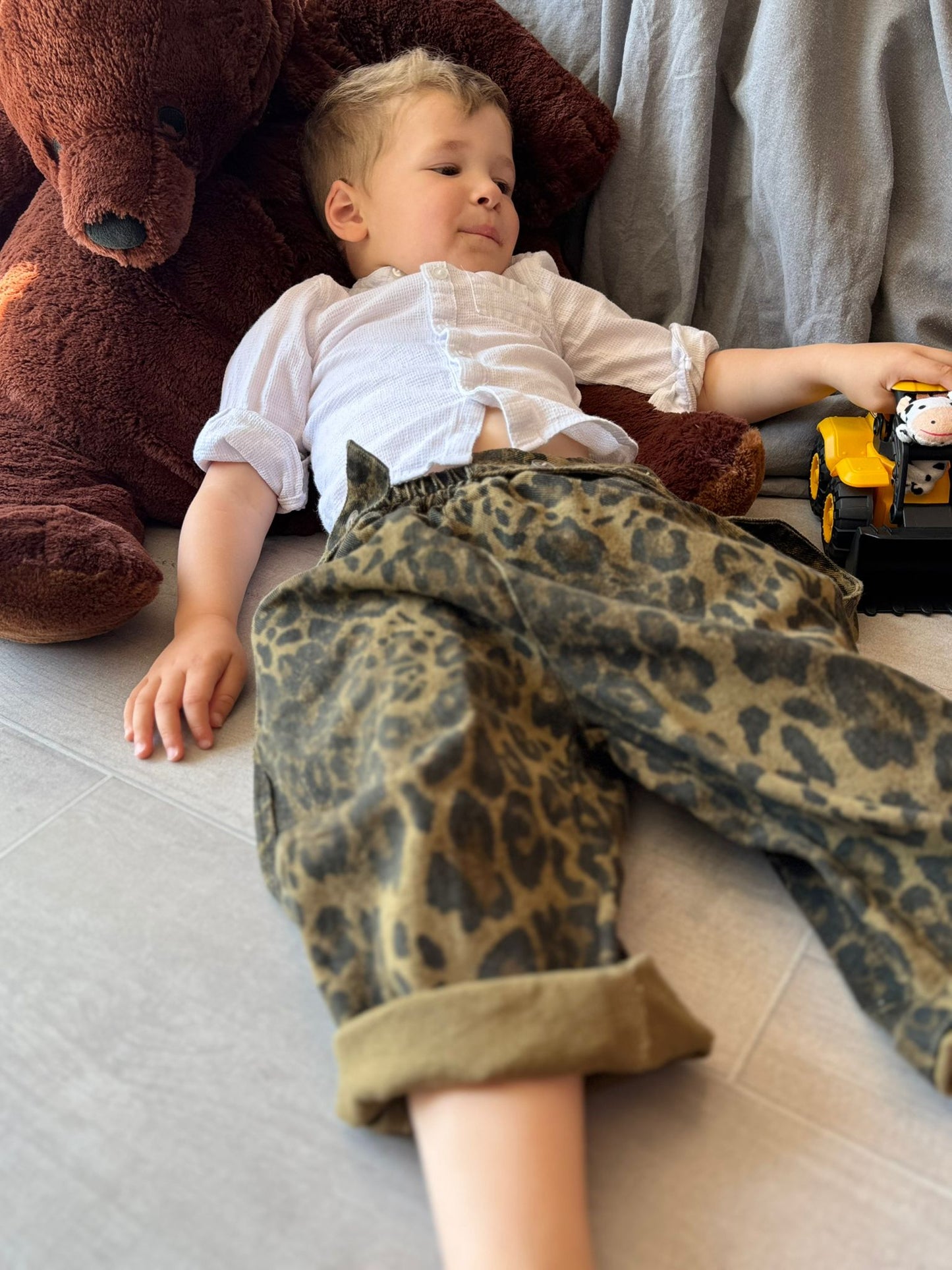 Winter Leopard Trouser & Braces