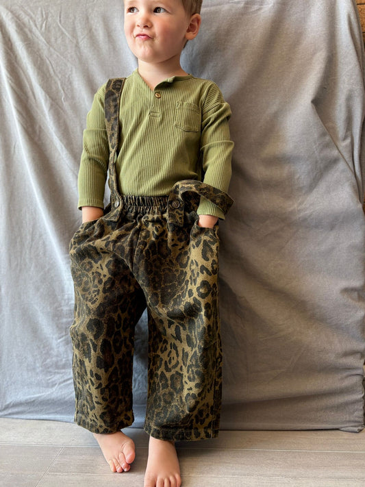 Winter Leopard Trouser & Braces