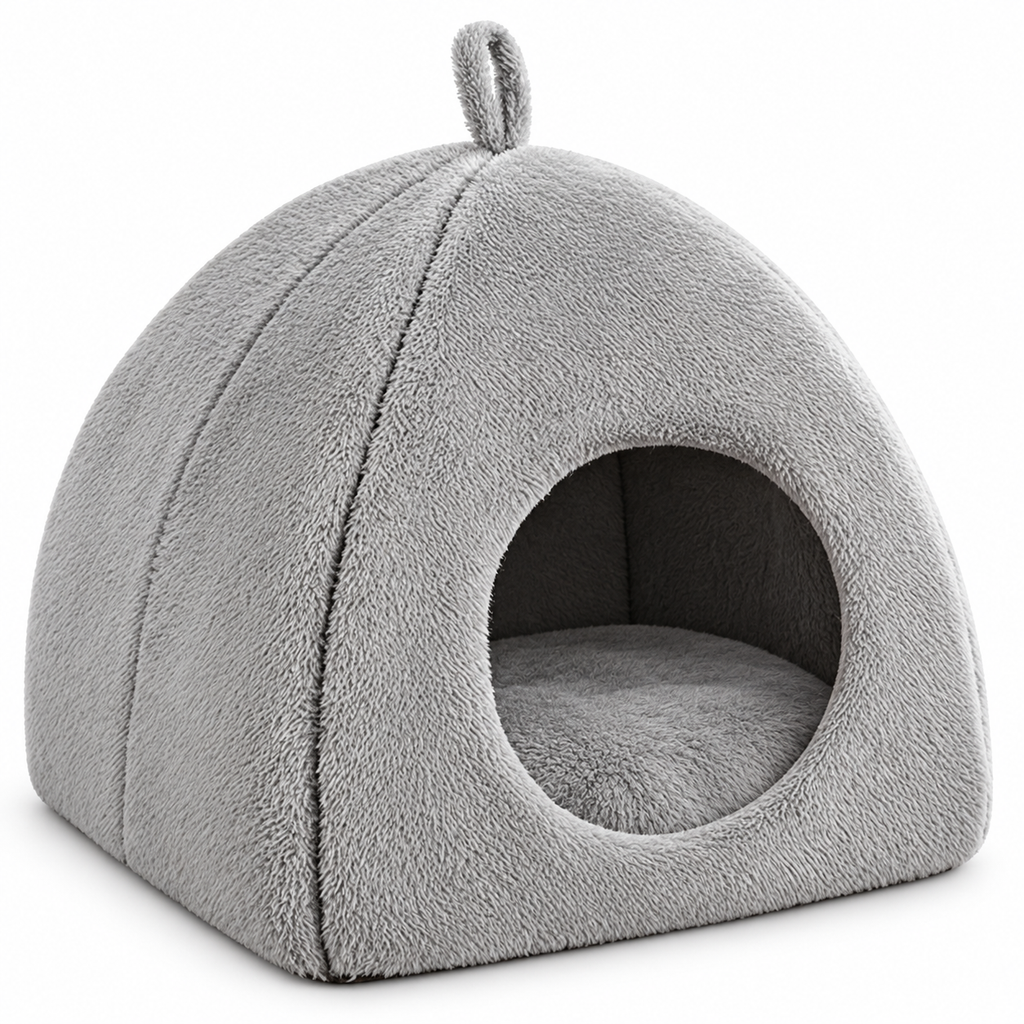 Grey — plush dome on a white background