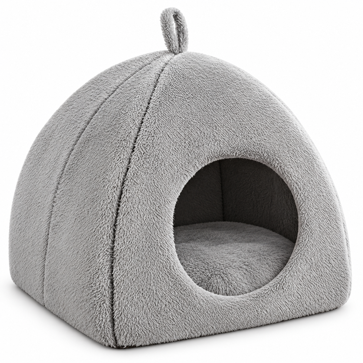 Grey — plush dome on a white background