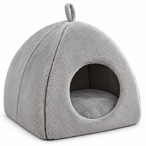 Grey — plush dome on a white background