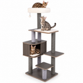 Little Leopards cat tree, workbook design 49, Bengal cats on white background