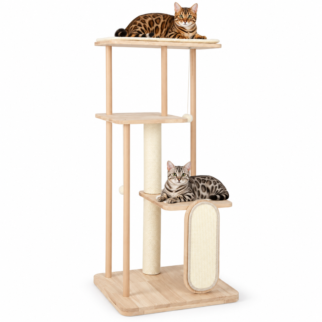 Little Leopards design 61, Bengal cats on white background