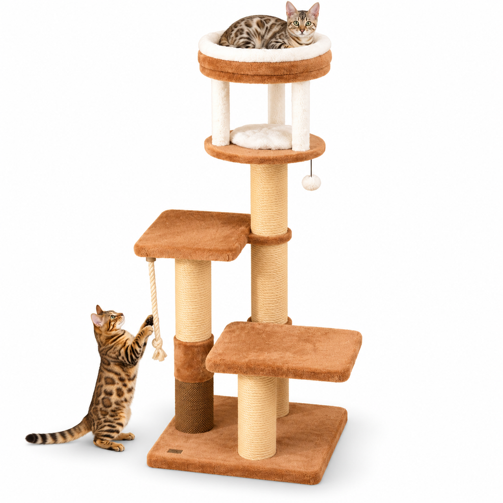 Little Leopards design 94, Bengal cats on white background