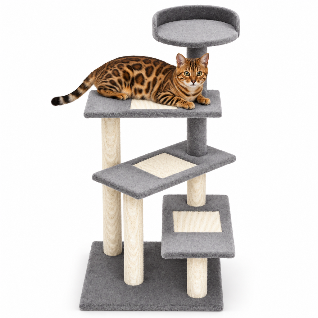 Little Leopards design 98, Bengal cats on white background