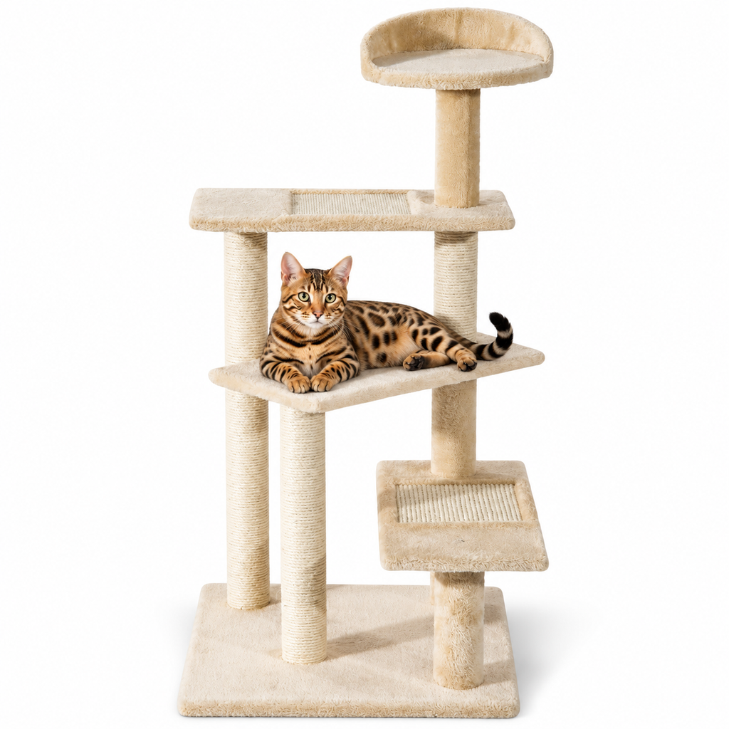 Little Leopards design 99, Bengal cats on white background