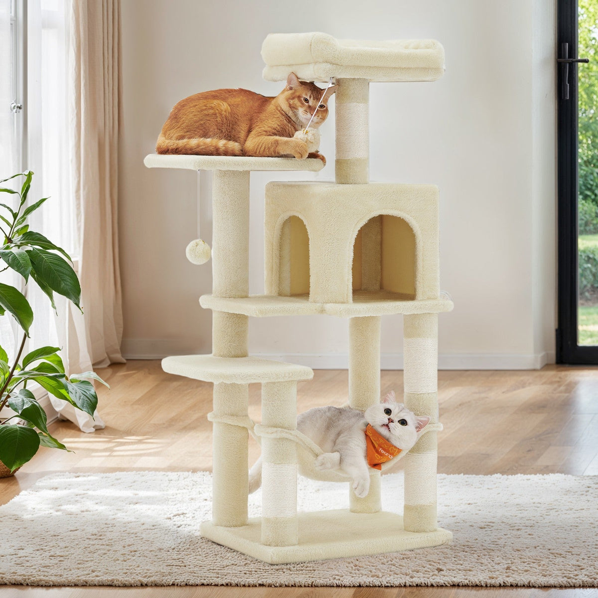 Cloud Hammock Cat Tree — Beige