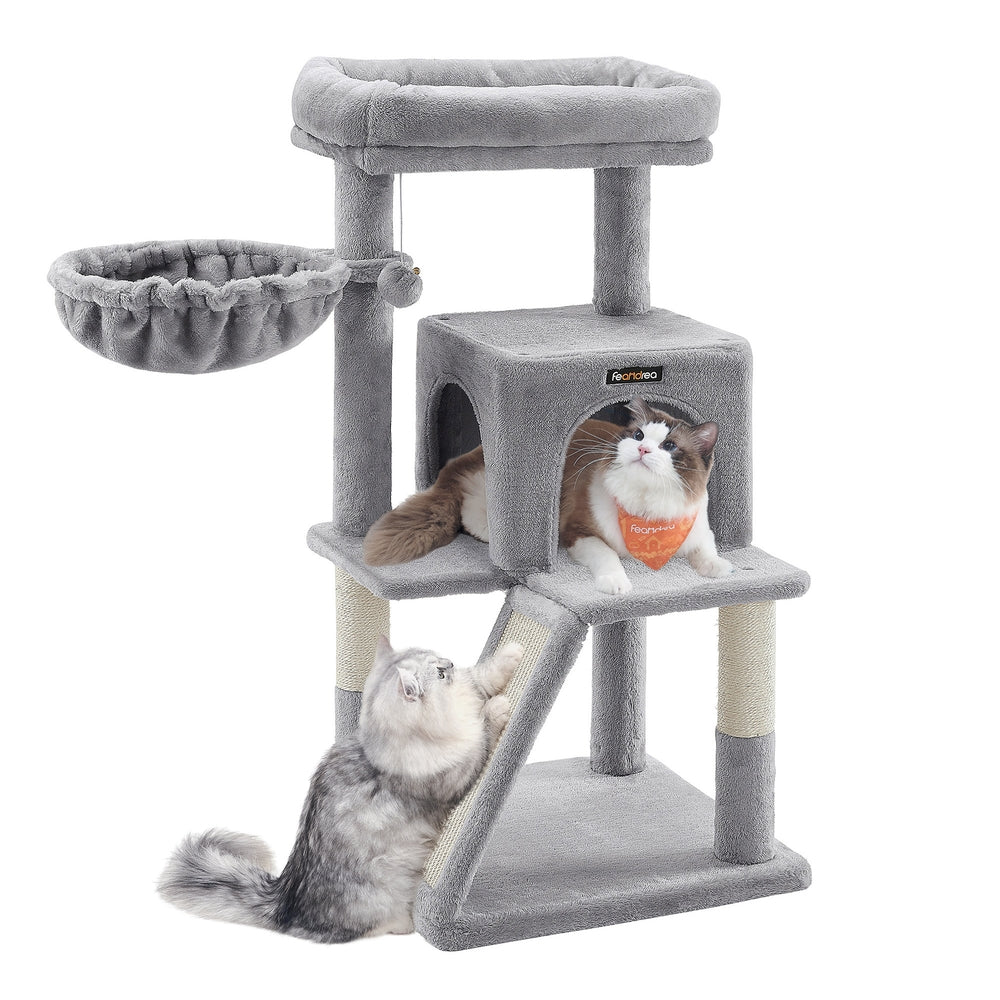 Gentle Steps Cat Tree — Light Grey