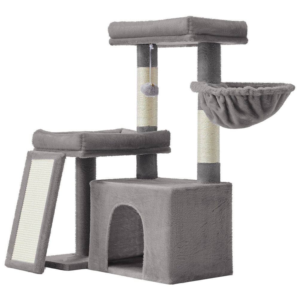Meadow Lounge Cat Tree — Dove Grey