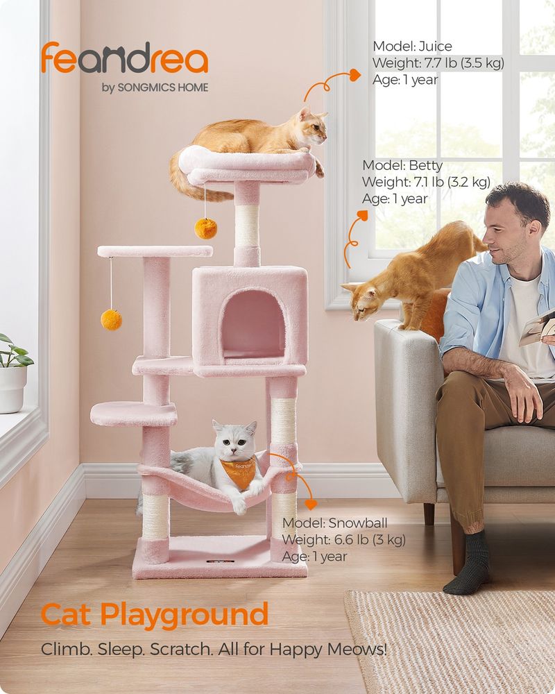 Cloud Hammock Cat Tree — Jelly Pink — supplier photograph 2