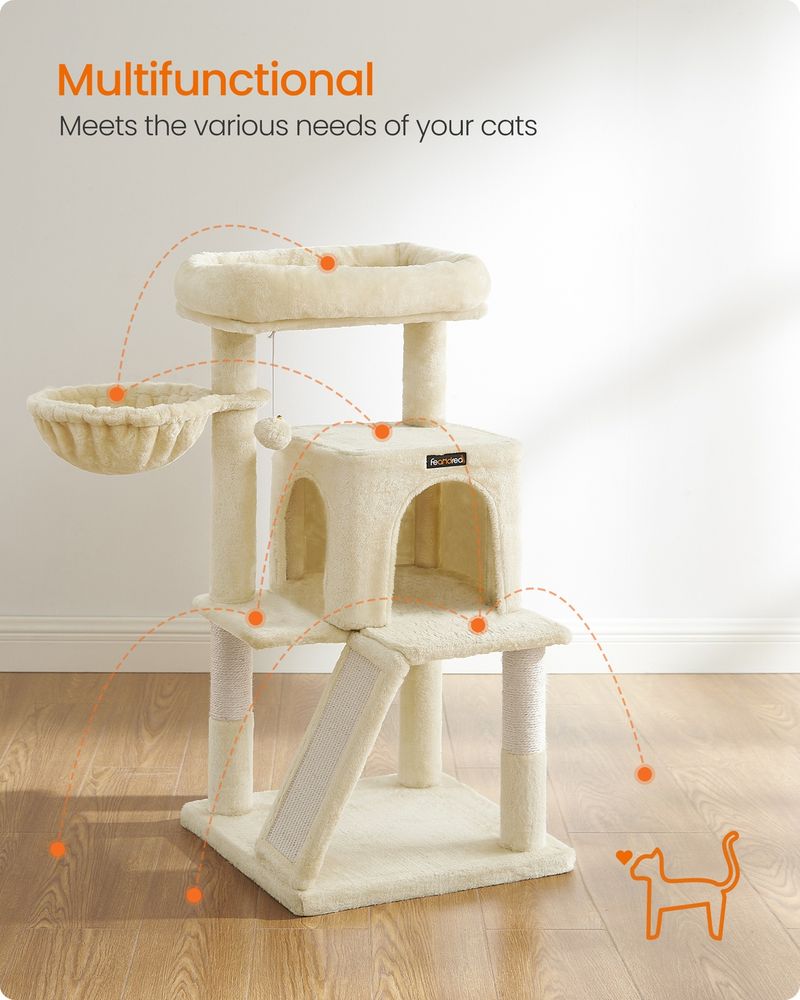 Gentle Steps Cat Tree — Greige