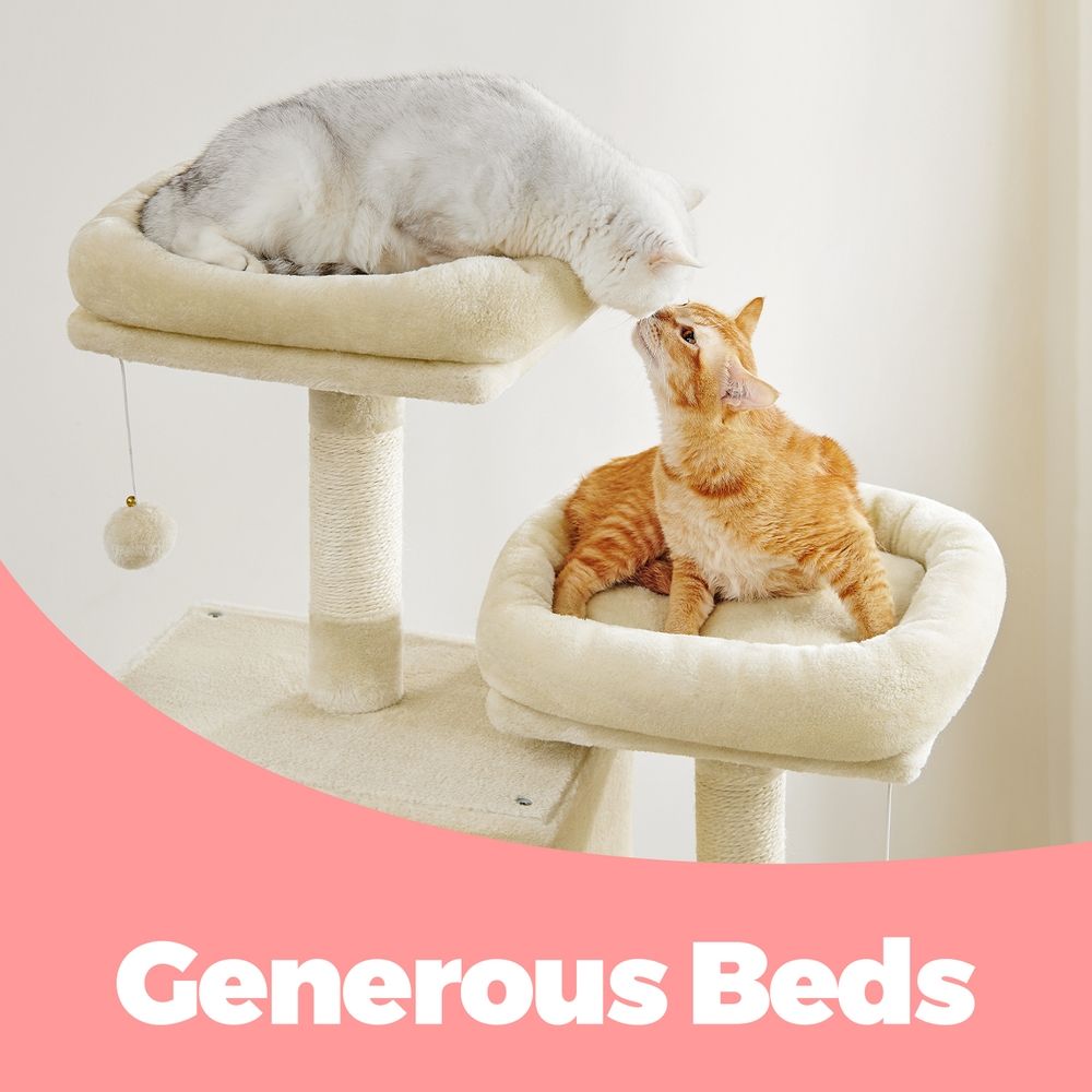 Grand Canopy Cat Tower — Beige
